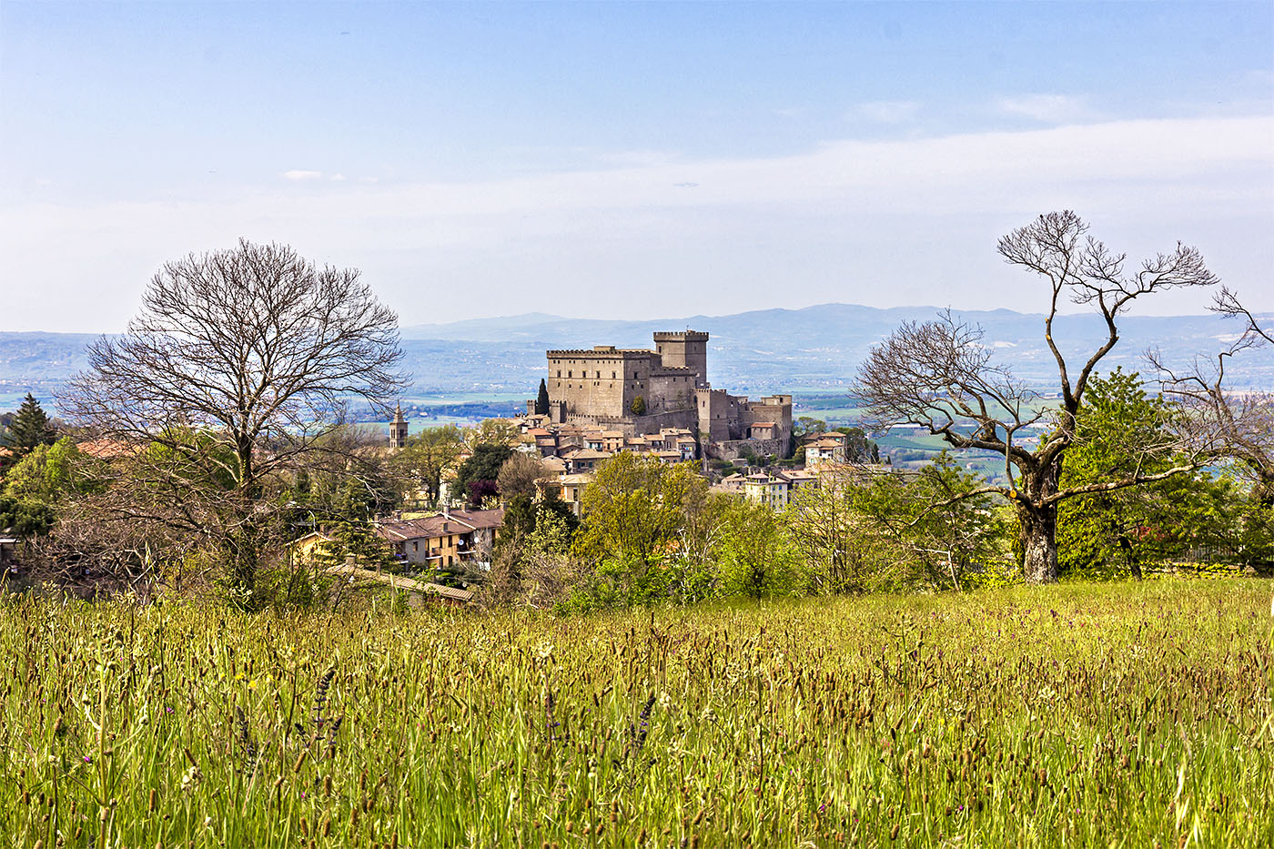Il Castello Orsini che domina l'intero borgo medievale